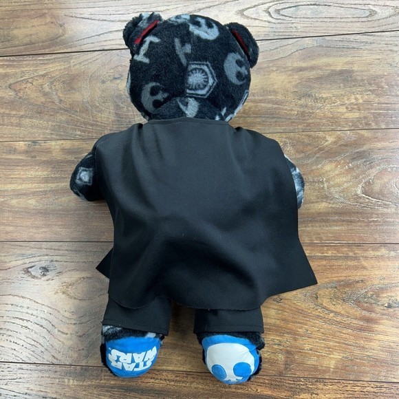 Build A Bear Star Wars Teddy Plush Black Dark Light Side Stuffed Animal 16" BABW - Picture 5 of 10
